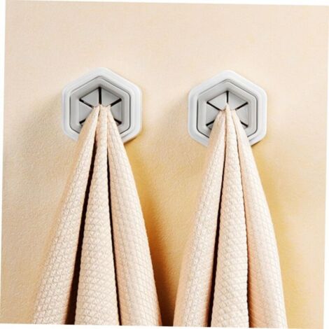 2 pièces Crochets Adhésifs pour Torchons de Cuisine Support Mural sans Perçage et Porte-serviettes Décoratif et Pratique pour Salle de Bain et Cuisine Rangement Mural Facile