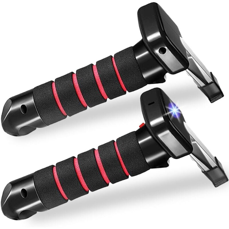 2 pièces d'aide à la montée en voiture pour personnes âgées avec lampe de poche LED,poignée d'aide à la descente en voiture compatible avec les
