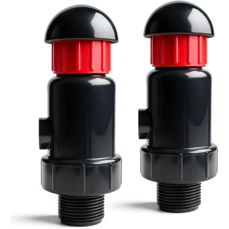 (2 pièces de 2,5 cm) Soupape de purge d'air automatique 3/4" (2,5 cm) à filetage BS, pour réservoirs d'eau et systèmes d'irrigation goutte à goutte.