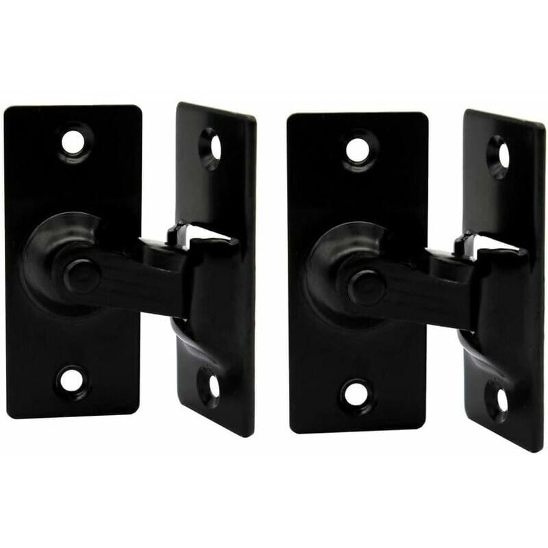Trimec - 2 pièces de 90 degrés en acier inoxydable serrure de porte porte d'entrepôt serrure à angle droit serrure de porte flip serrure de porte arc