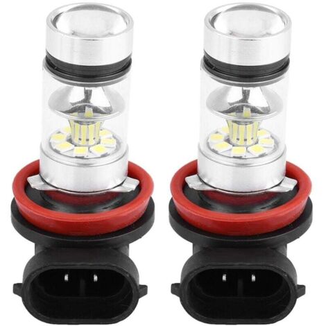 2 pièces de ampoules de phare LED 100W ultra-lumineuses pour voiture (lumière blanche),de