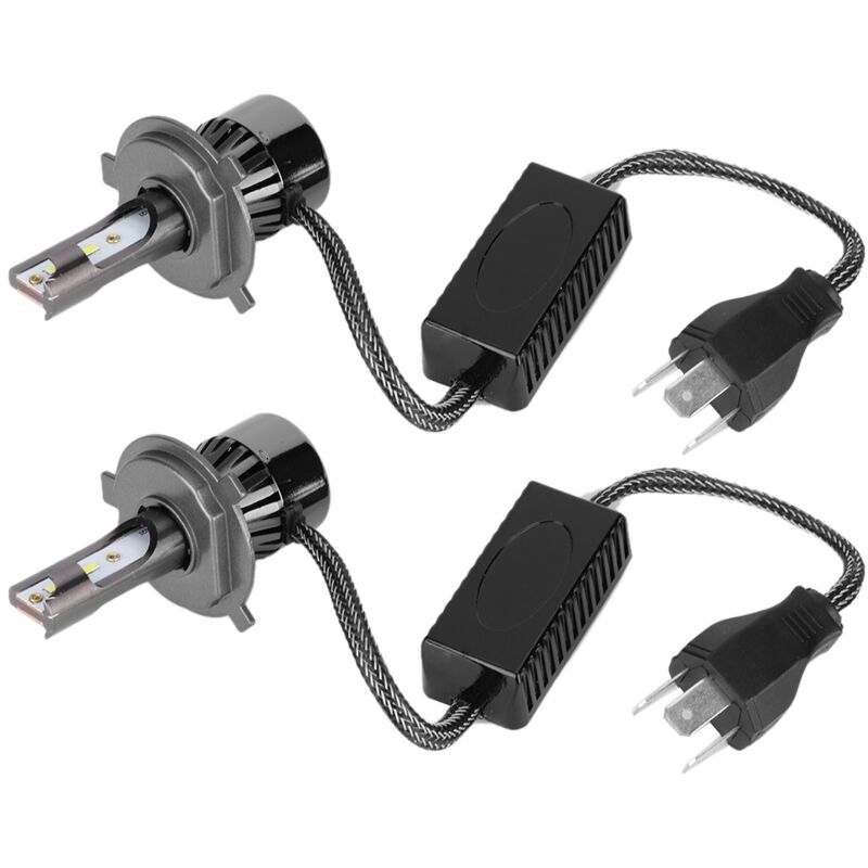 Debuns - 2 pièces de ampoules led H4 60W lumière blanche 6000K pour phare de voiture,de