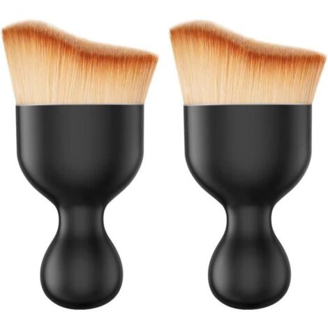 2 pièces de brosse douce de nettoyage d'intérieur de voiture, brosse de nettoyage multifonction à poils souples, brosse de nettoyage