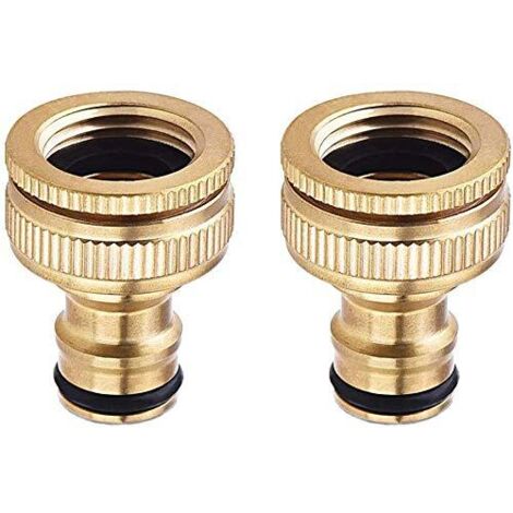 2 pièces de cuivre connexion standard connecteur d'eau 4 minutes 6 minutes sucette lavage de voiture pistolet à eau accessoires tuyau d'eau tuyau connexion rapide 4 6 minutes dents intérieures