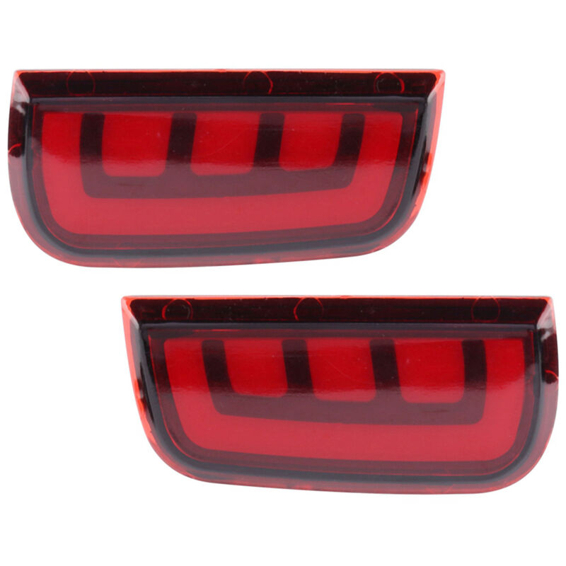 Debuns - 2 pièces de feux arrière led pour pare-chocs arrière de Civic 2016‑2017, lampe de frein, réflecteur de brouillard,de