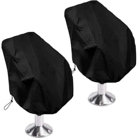 2 pièces de housses de protection de siège de yacht extérieur, housses de siège marines imperméables, housse anti-poussière de siège de barre centrale de yacht