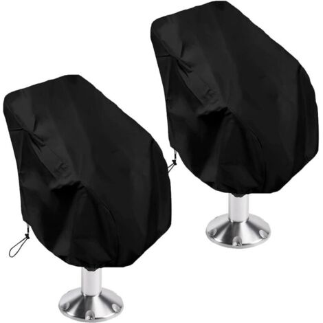 2 pièces de housses de protection de siège de yacht extérieur, housses de siège marines imperméables, housse anti-poussière de siège de barre centrale de yacht