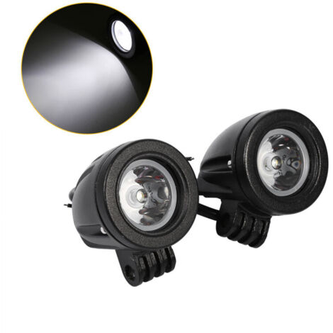 2 pièces de lampe de travail LED 10W haute puissance, lampe de brouillard, conduite hors route, moto,de DEBUNS