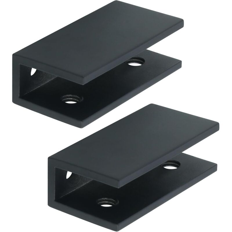2 Pièces de Pinces à Verre, Support de Verre Réglable, Finition Peinture, Pince de Support de Verre, Pratique Pince Verre, Adapté au Verre du Salon,