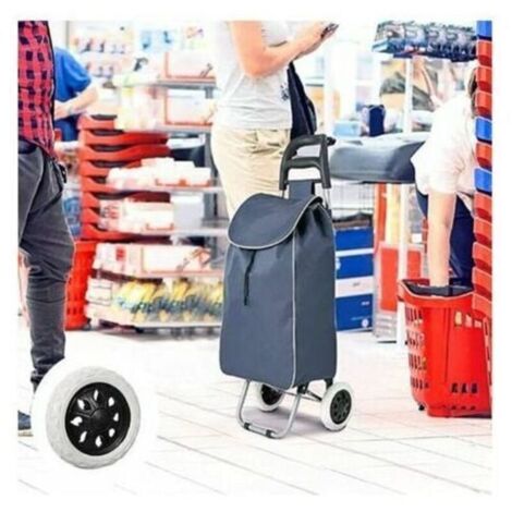 2 Pièces de Remplacement de Roues de Caddie - Caoutchouc - Roues de Chariot en Plastique avec Mousse - Noir Hot Design - Pour Les Caddies et Les Chariots