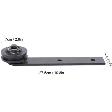 2 Pièces de Roues de Porte de Grange Américaine pour Rail de Porte Coulissante - KZQ
