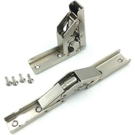 2 pièces de support de charnière pliable à 90 degrés épaissi reliant la charnière d'armoire support caché cadre de table accessoires de meubles