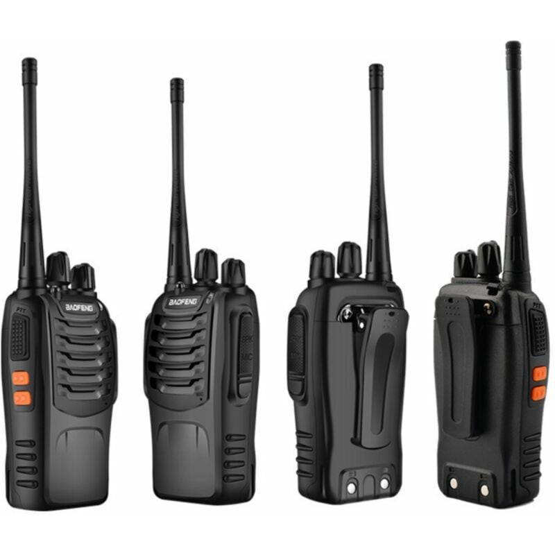 Ahlsen - 2 pièces de talkie-walkie Baofeng BF-888S talkie-walkie portable haute puissance 16 canaux rechargeables 400-480 (MHz) talkie-walkie longue