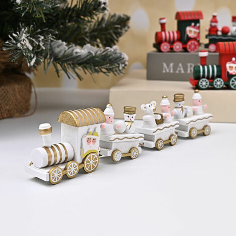Jeffergarden Ensemble de Train électrique de Noël pour Enfants, Train du  Père Noël à Piles, Circonférence de la Piste 216 Cm, Décorer l'arbre de  Noël, Facile à Assembler (1)