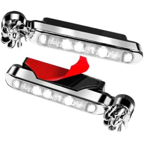 2 Pièces Décorations LED Réglables pour Phares de Voiture, Scooter, Moto, Camion, SUV, Berline, Vélo – Idéal pour Conduite Extérieure, Route, Camping
