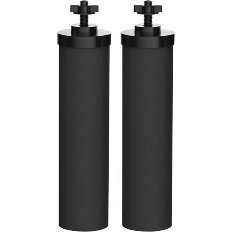 2 pièces d'élément filtrant BB9-2 tige de carbone filtration par gravité élimination antibactérienne du chlore résiduel adaptation aux métaux lourds baril de filtre en acier inoxydable berkey