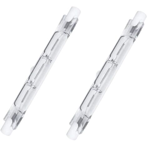 2 Pieces Dimmable Halogen Lamps R7S Warm White 2700K (78mm, 80W 1250lm) [Energy Class G]