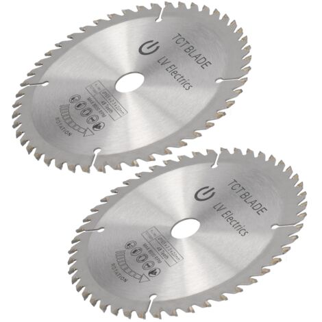 2 Pièces Disque de Coupe Carbure 6 Pouces 48 Dents pour Scie Circulaire sur Table