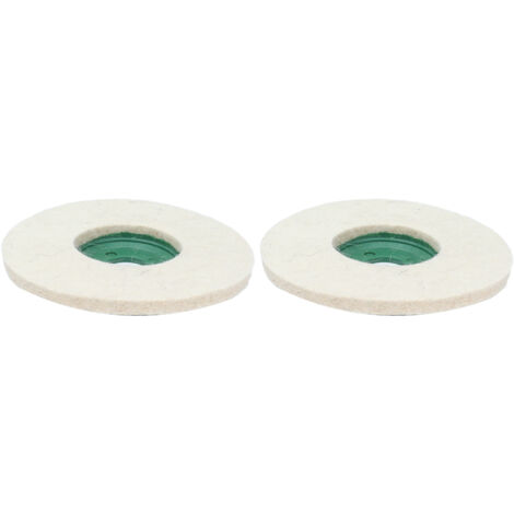 2 Pièces Disque de Laine Feutre 5" pour Polissage avec Meuleuse, Accessoires de Ponçage pour Bois et Métal