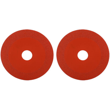 2 Pièces Disque Diamant pour Meuleuse d'Angle, Lame de Scie Circulaire pour Céramique, Verre, Rouge