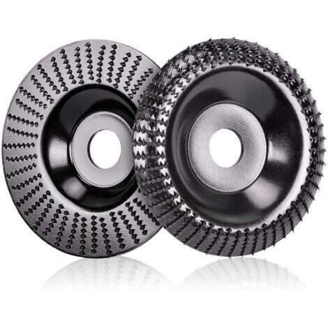2 Pièces Disques Bois pour Meuleuse Angle Ø 125 mm x 22mm, Meuleuse à Bois Rapide Couper et Disques Abrasifs pour Meuleuse d'angle, Polissage, Sculpture, Ponçage