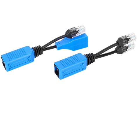 2 Pièces Diviseur RJ45 Combinateur POE Adaptateur Connecteurs Kit Câble Alimentation