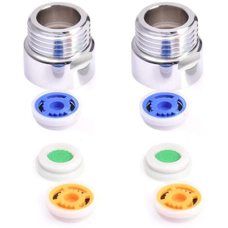 2 Pièces Douche Réducteur, Limiteur de Debit d'Eau Douche, Douche Limiteur de Réducteur Réducteur de Débit Réglé pour Cuisine, Salle à Manger, Salle de Bain