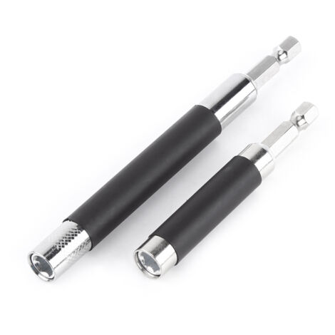 2 pièces Douille Magnétique Extensible 1/4 Pouce pour Embout de Tournevis Électrique avec Adaptateur Hexagonal