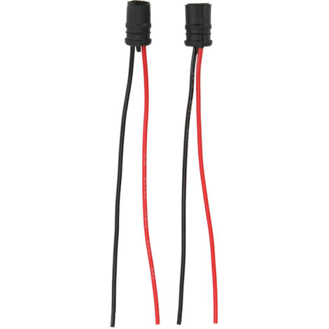 2 pièces Douilles d'Ampoules LED T10 12V 30A Noir avec Fil pour Équipement Industriel, Automobiles et Motos