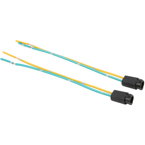 2 pièces Douilles LED T5 12V Résistantes à la Chaleur avec Fil pour Équipements Industriels, Automobiles et Vélos