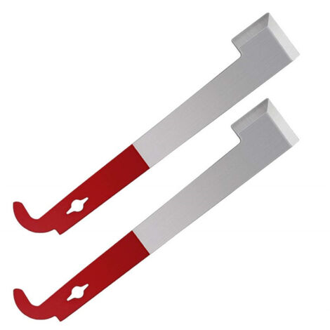2 pièces d'outils et de couteaux pour l'apiculture. Fabricant en gros grattoir à queue incurvée en acier inoxydable. Couteau à queue de cochon agricole en forme de J, grattoir pour ruche.