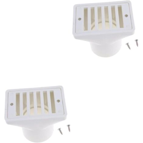 2 Pièces Drainage De La Piscine Égouttoir Principal Carré Outil pour Sol Passoire Gadget Fond Blanche -