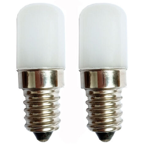 [2 Pièces] E14 Petite Ampoule LED 2W à Vis Remplacer 20W Halogène Abat-jour Lumière Blanche Froide 6000K 180lm-Chaleur Non Variable pour Réfrigérateur/Machine à Coudre/Machine à Fumer