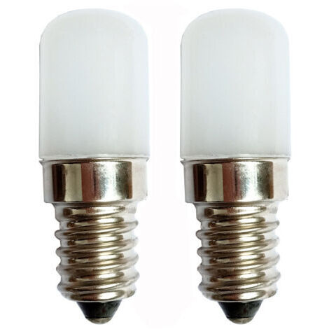 [2 Pièces] E14 Petite Ampoule LED 2W à Vis Remplacer 20W Halogène Abat-jour Lumière Blanche Froide 6000K 180lm-Chaleur Non Variable pour Réfrigérateur/Machine à Coudre/Machine à Fumer