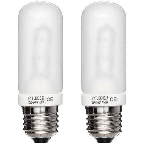 2 pièces E27 150W 3700K studio flash modélisation tube lumière 220V-230V