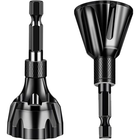 2 pièces Ébavurage Outil Externe de Chanfrein Externe D'ébavurage Métal 3-20mm 5-25mm Enlever de Bavure Réparer Les Vis Outils Metal Ebavureur Multicouche pour Réparation de L'acier du Cuivre