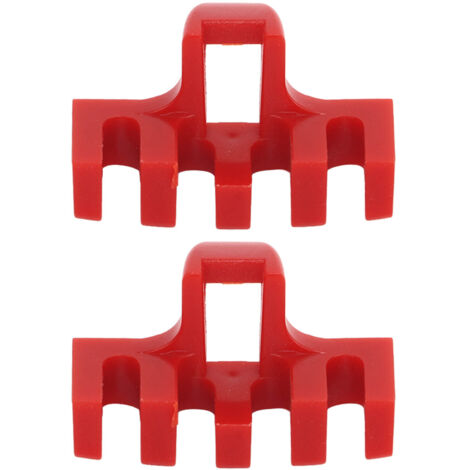 2 Pièces Écarteur de Charge pour Raquette de Badminton Machine à Tirer les Cordes Accessoires de Filetage Protecteur d'Écarteur à Haute Charge Rouge
