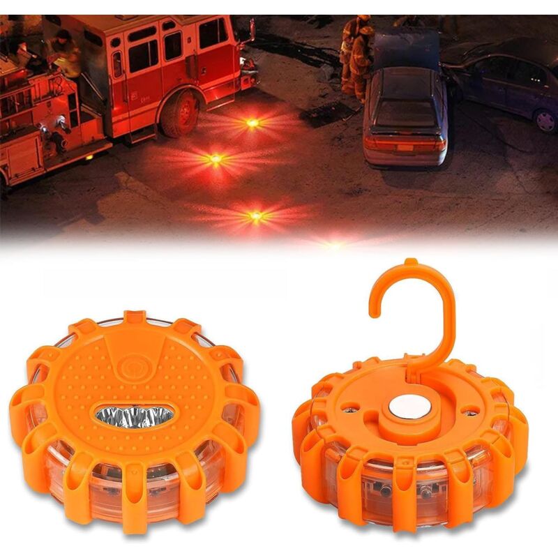 2 Pièces Éclairage de Secours Multifonction Voyant d'avertissement, Éclairage de Secours Multifonction Voyant d'avertissement,9 Fonctions de