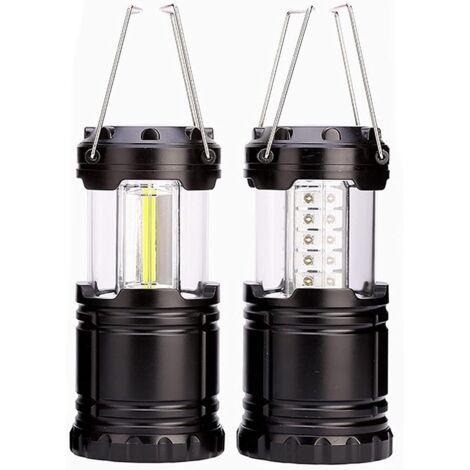 2 Pièces Éclairage De Secours Pliable Lanternes Extérieures Portatives Etanche Lampe