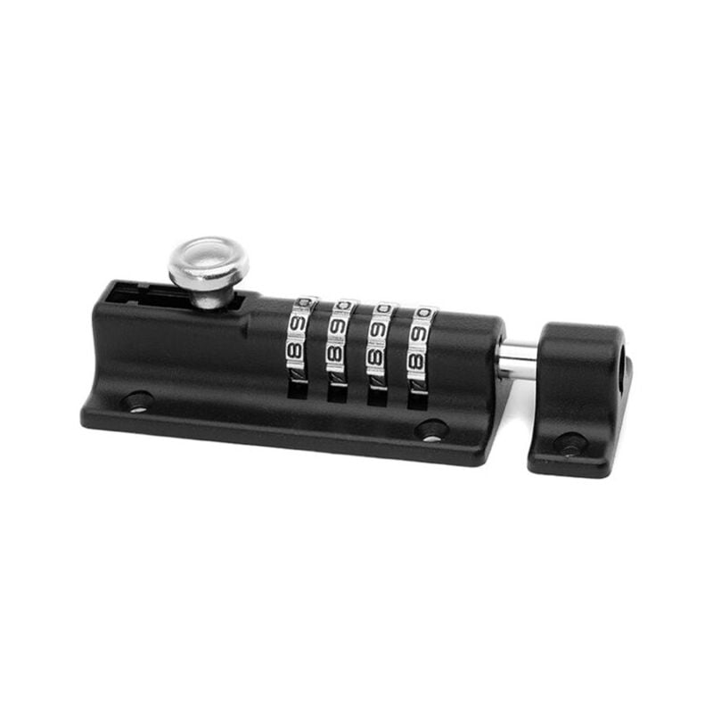 Combination Lock Latch 4 Digit Combination Lock Mechanical Code Door Lock Keyless Slide Tamper Proof Door Lock For Cabinet Garden