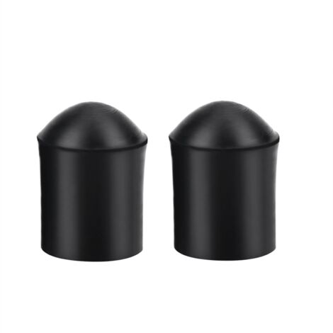 2 pièces Embout Caoutchouc pour Contrebasse, Bouchon d'Extrémité Noir Protecteur Accessoire
