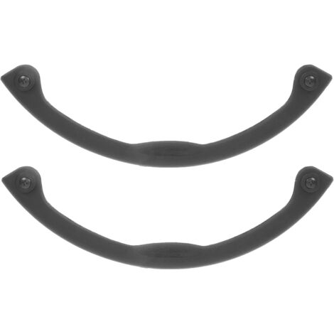 2 Pièces Embout de Snowboard Pare-Chocs de Bord de Snowboard Bande de Crash Protections Protecteur Black