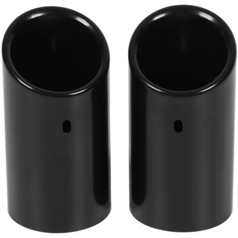 2 pièces Embout d'échappement noir brillant en acier inoxydable, pour A4 B8 Q5, modification auto