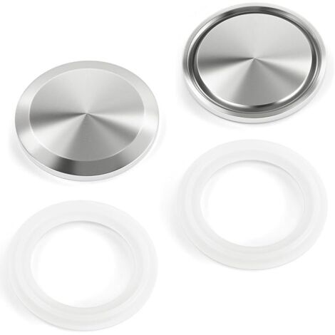 2 pièces Embout sanitaire compatible avec bride àCollier Tri-Clamp en acier inoxydable 304, raccord pour tube de 4" de diamètre extérieur (102 mm de diamètre extérieur)
