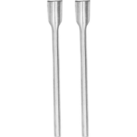 2 Pièces Emporte-Pièce Demi-Rond en Acier pour Cuir, Outil de Découpe pour Ceintures et Sangles - 10mm