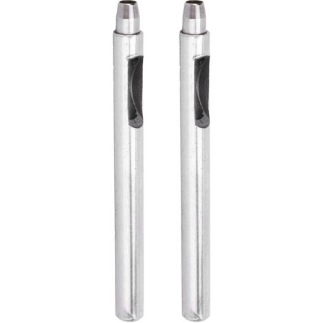 2 Pièces Emporte-pièce Rond pour Cuir DIY - Outil de Perçage et Découpe 6mm - Matériel de Sellerie