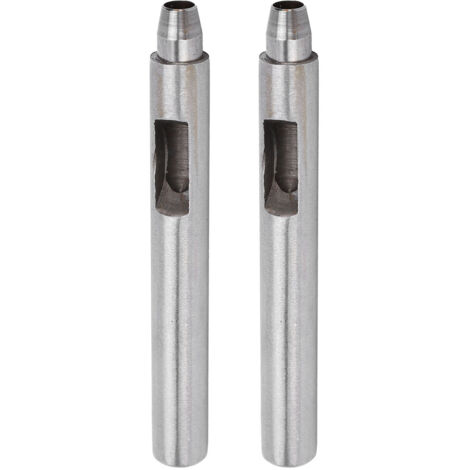 2 Pièces Emporte-pièce Rond pour Cuir DIY - Outil de Perçage et Découpe 7mm - Matériel de Sellerie