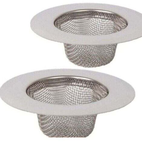 2 pièces en Acier Inoxydable Tamis,Mini Tamis d'évier,Filtre de Filtre de Drain d'évier d'acier Inoxydable,Tamis filtrant,Filtre pour évier de Douche, de Bain ou de Cuisine-