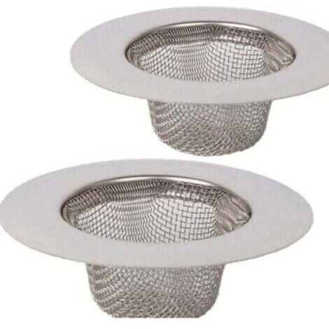2 pièces en Acier Inoxydable Tamis,Mini Tamis d'évier,Filtre de Filtre de Drain d'évier d'acier Inoxydable,Tamis filtrant,Filtre pour évier de Douche, de Bain ou de Cuisine--
