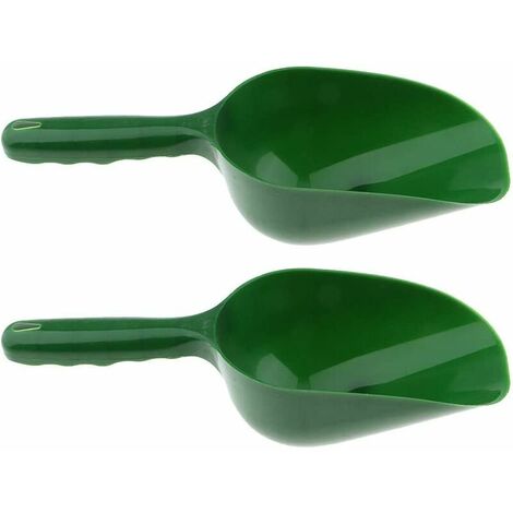 2 pièces/Ensemble Pelle de Jardin en Plastique Pratique pour Le Sol Le Compost la Plantation ou Le rempotage des Plantes Vert